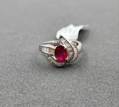 1.88 Karat Rubin & Diamantring