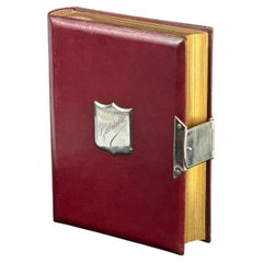 1880-1900 Ant. Maitre. Antique Leather Photo Album Gabrielle, 9.1 in