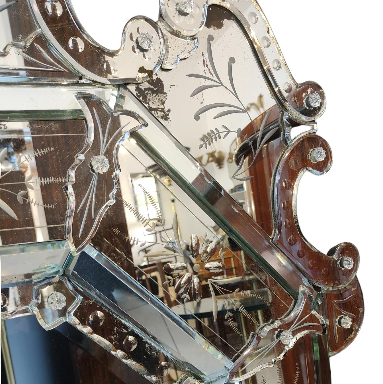 19th Century Venetian Mirror, 1880-1900 