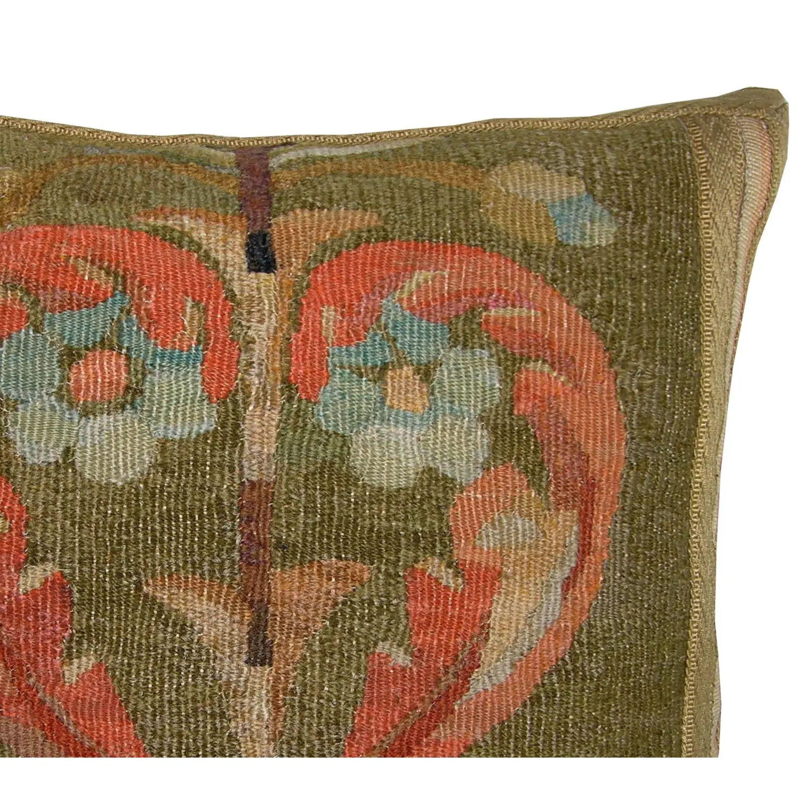 20'' X 17'' antique pillow. 19th-century fabric.