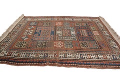1880 Antique Caucasian Rug Antique Caucasian Kazak Rug Geometric
