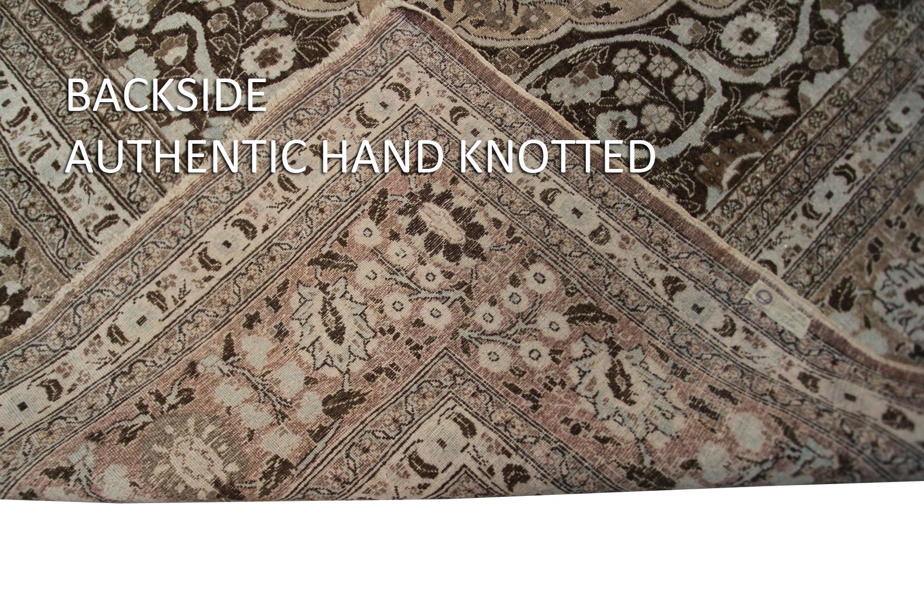 1880, Antique Haji Jalili Rug Antique Persian Rug Geometric Beige For Sale 3