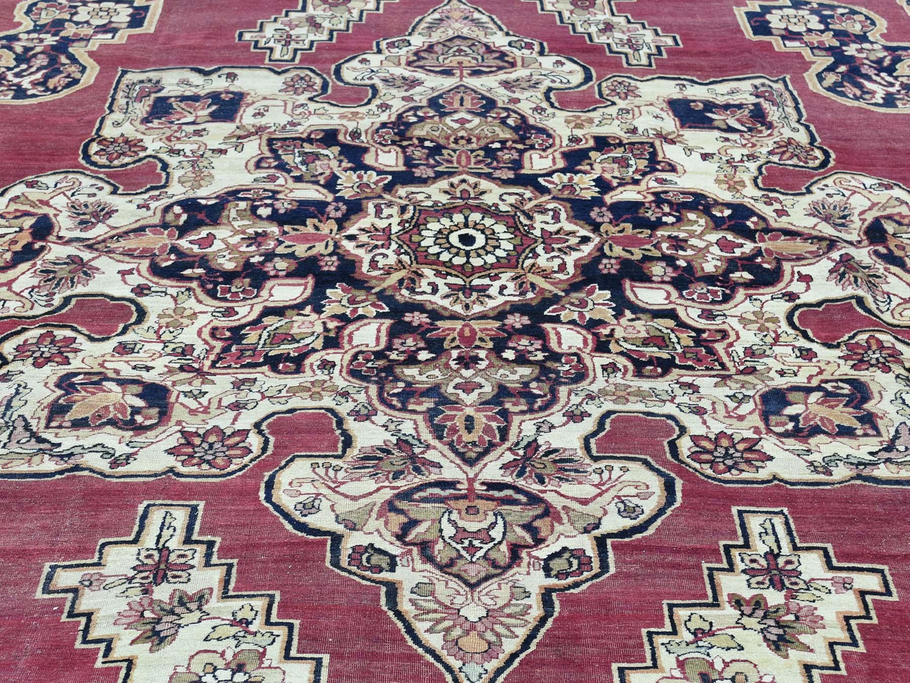 1880 Antiker persischer Lavar Kerman-Teppich im Angebot 2