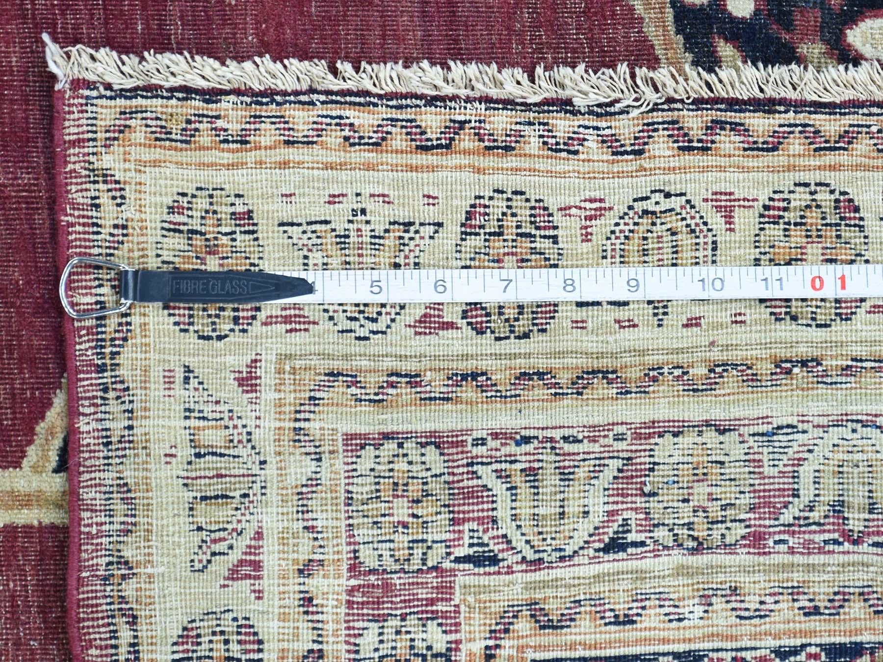 1880 Antique Persian Lavar Kerman Rug For Sale 5