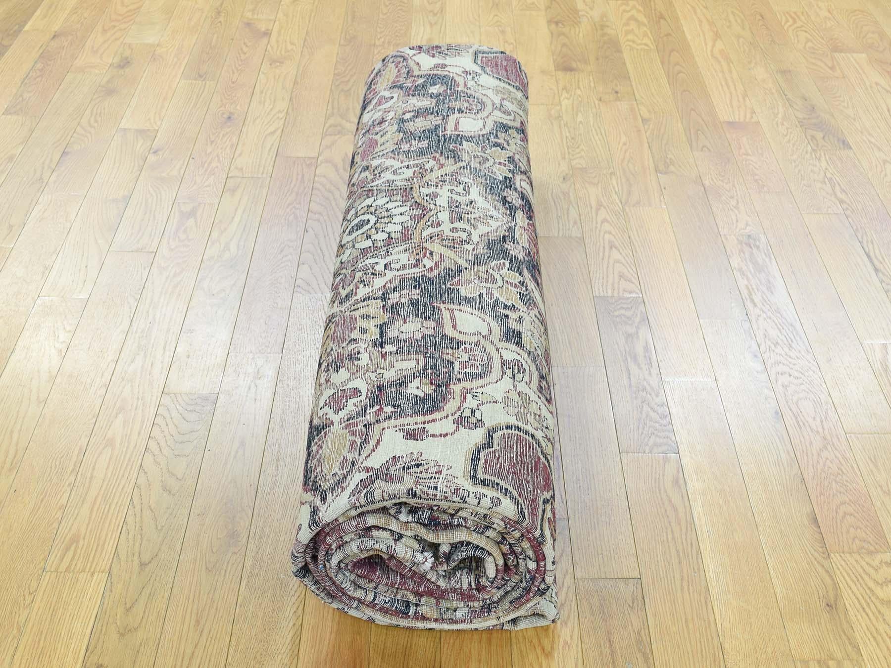 1880 Antique Persian Lavar Kerman Rug For Sale 6