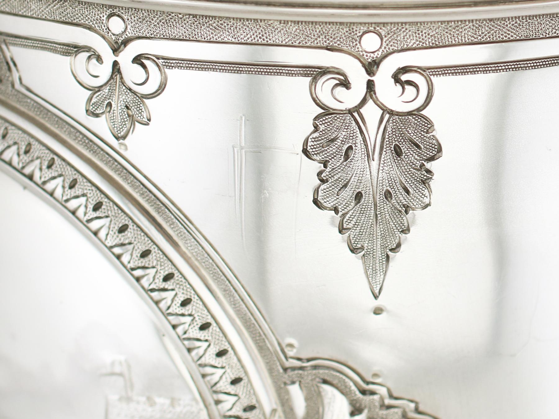 1880 Antique Victorian Sterling Silver Presentation Cup 3