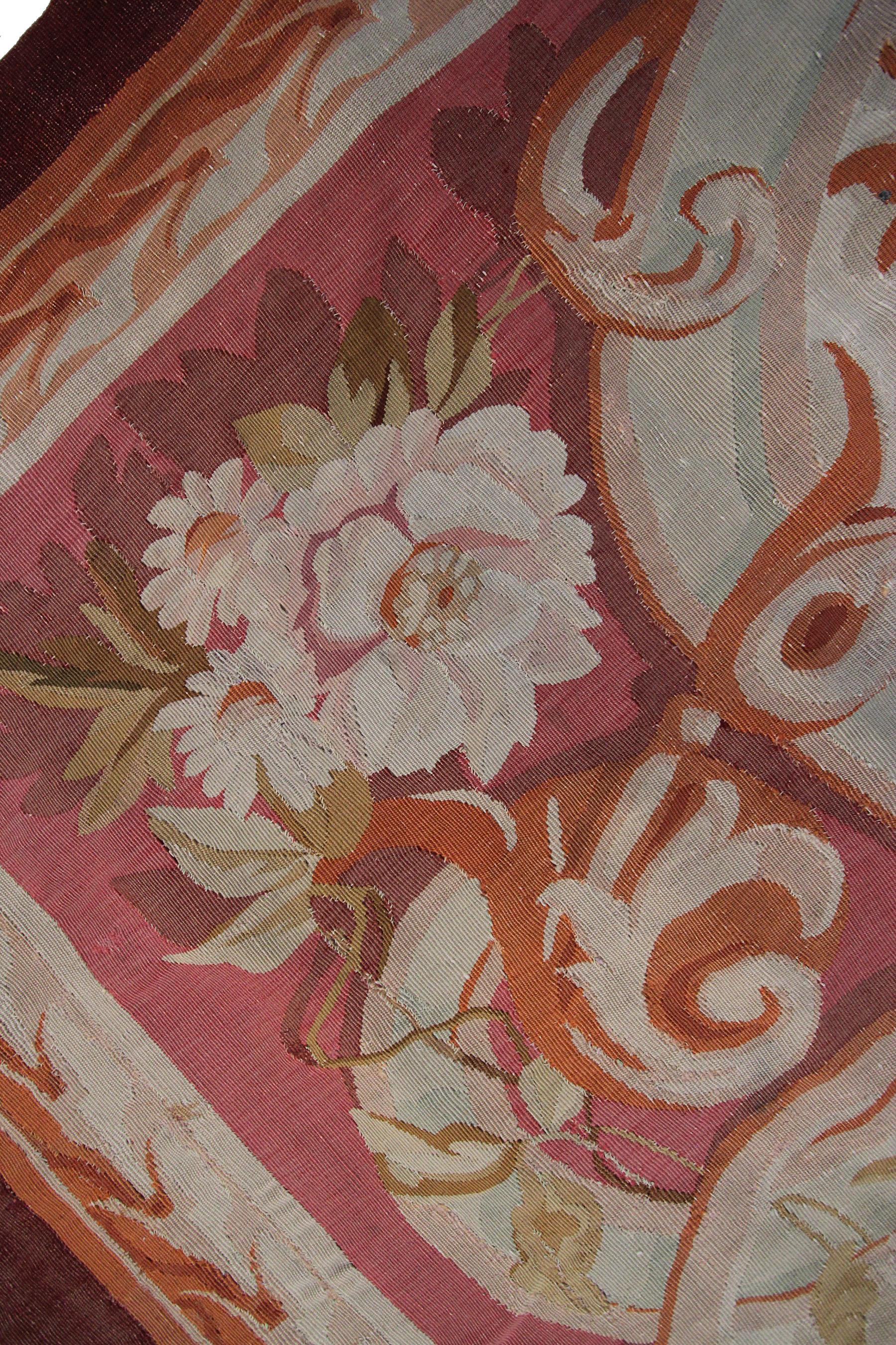 1880 Aubusson francese a tessitura piatta Napoleone III in vendita 5