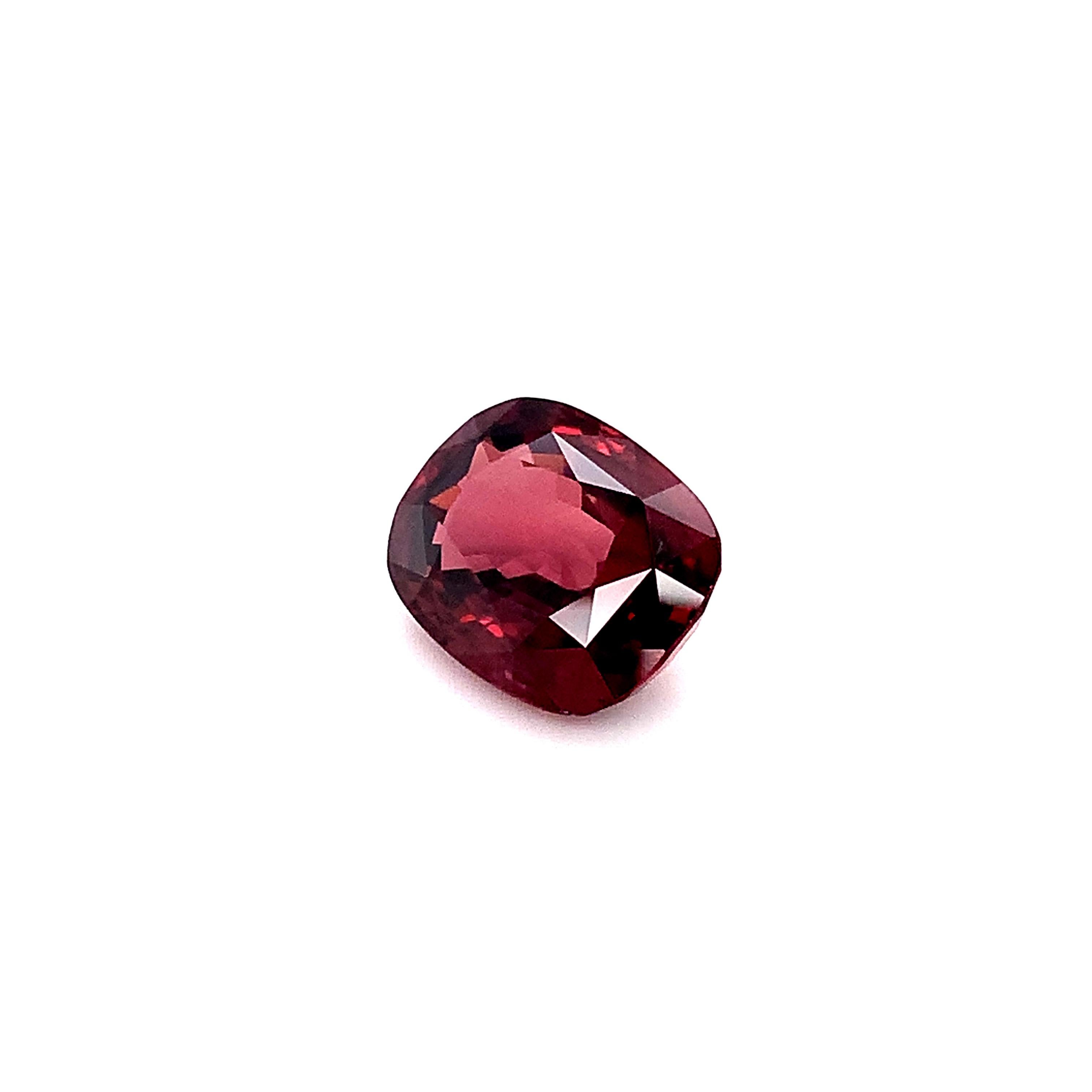 18.80 Carat Red Zircon Cushion, Loose Gemstone In New Condition For Sale In Los Angeles, CA