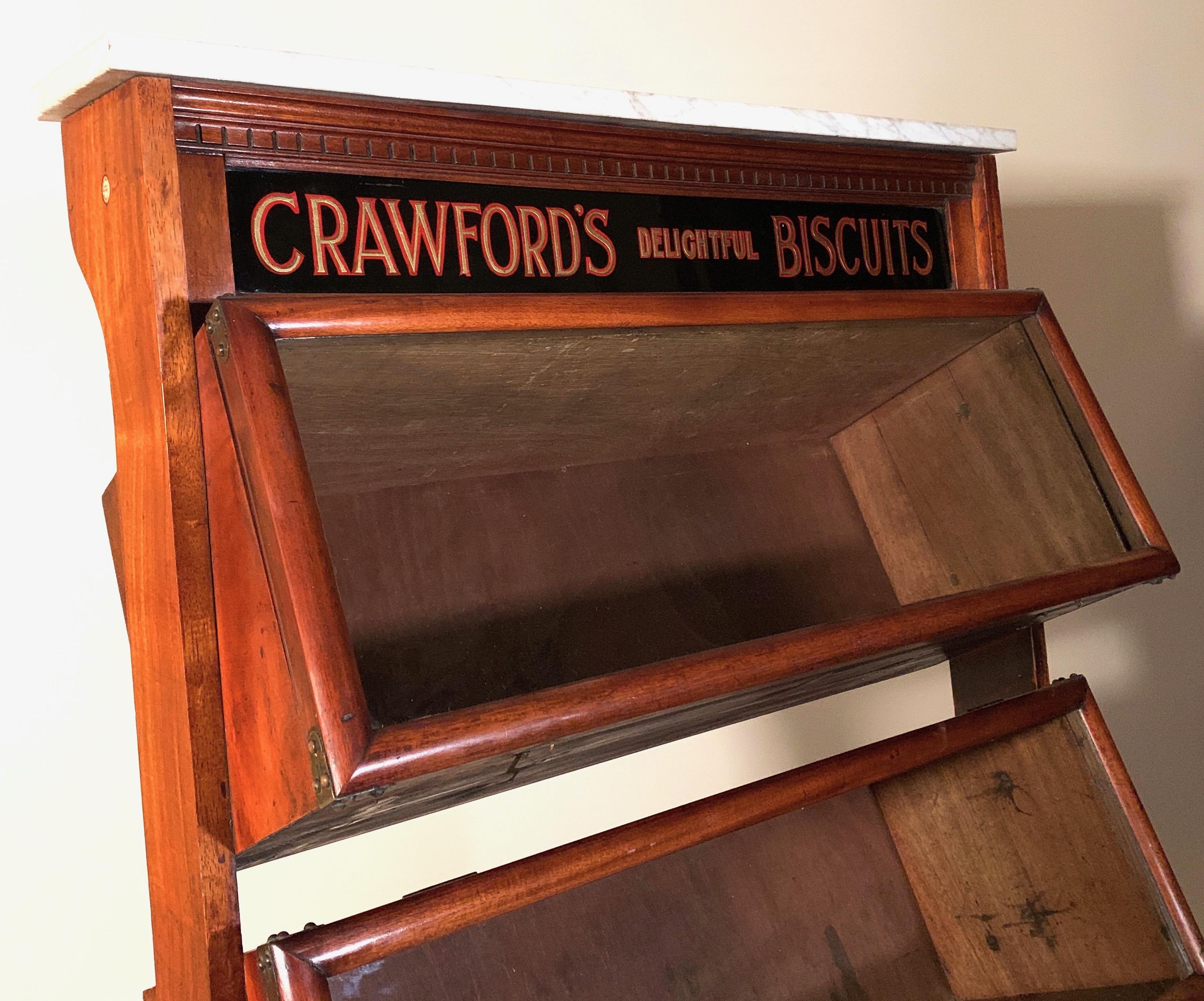 Victorian 1880 Crawford's Delightful Biscuits Display Stand