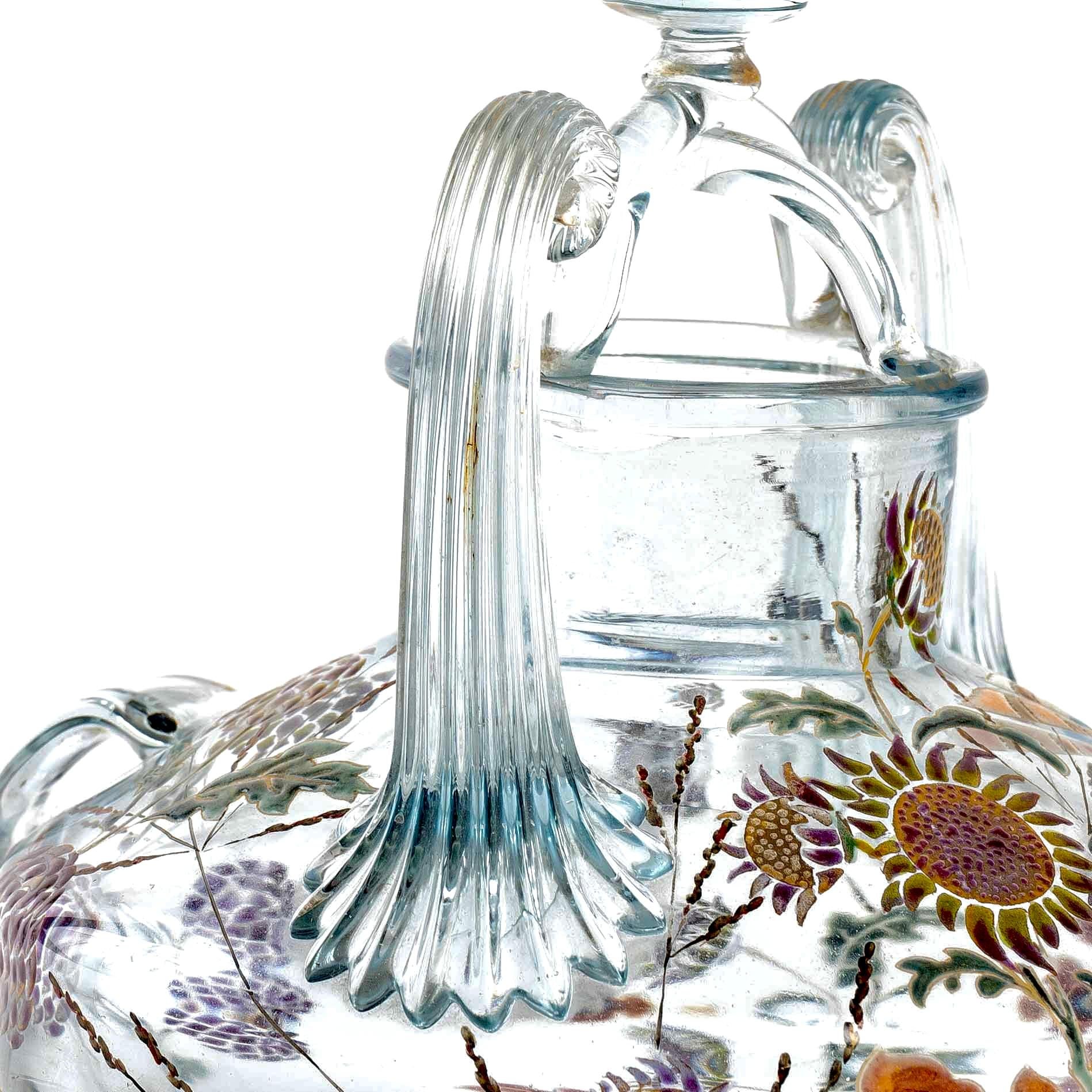 1880 Emile Gallé, Vase Perfume Burn 