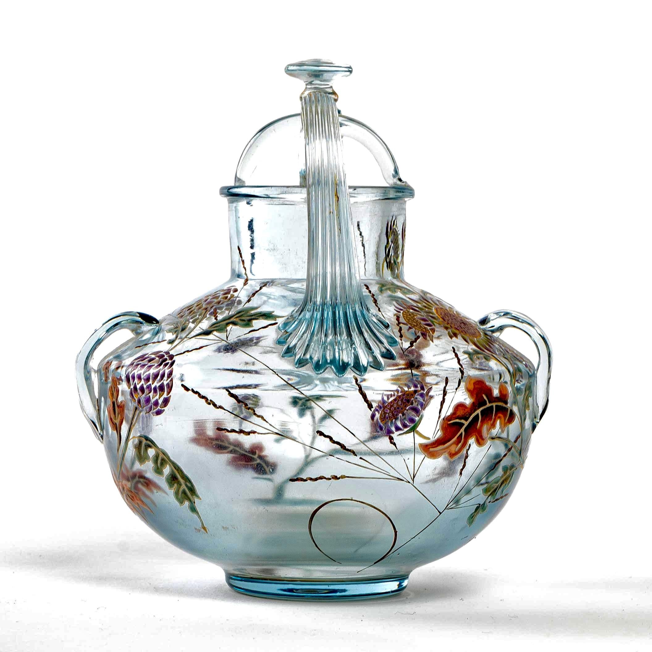 Art Nouveau 1880 Emile Gallé, Vase Perfume Burn 