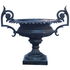 1880 Fiske Cast Iron Twin Handled Urn