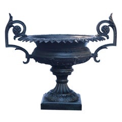 1880 Fiske Cast Iron Twin Handled Urn