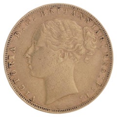  1880 gold Sovereign with the queen Victoria Young Head 