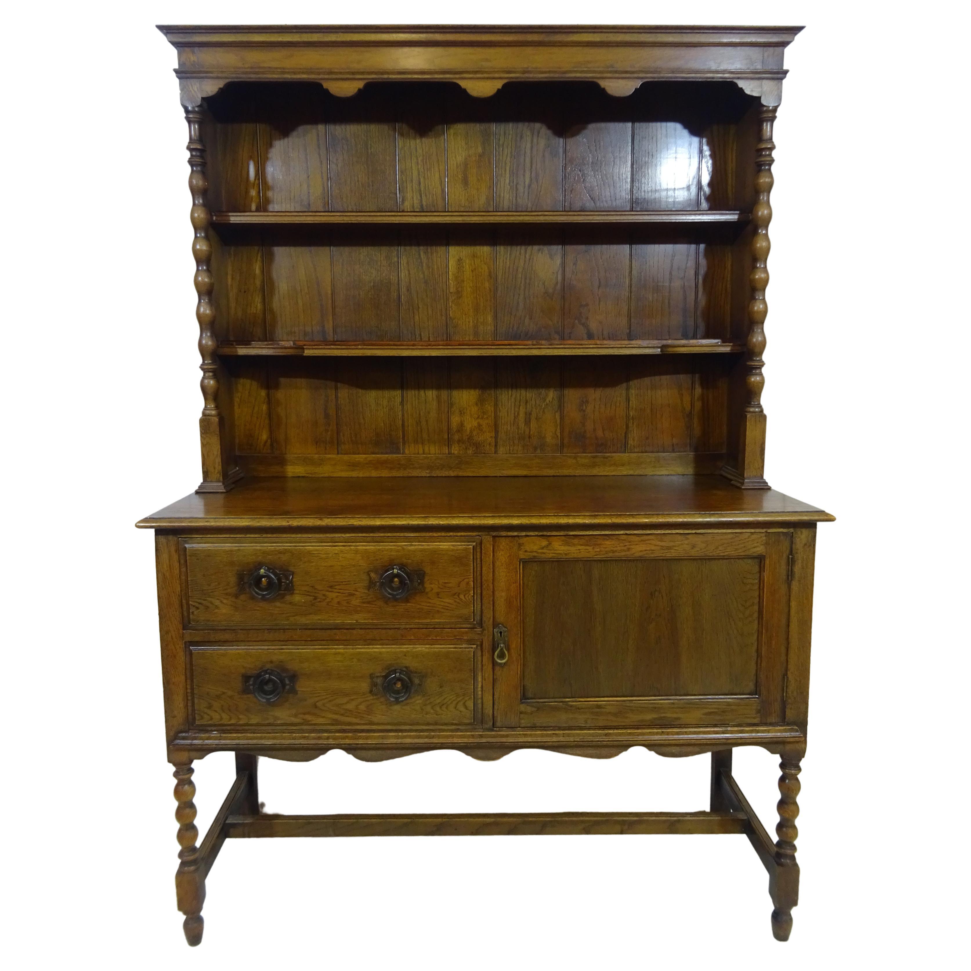 Antique Oak Welsh Dresser at 1stDibs