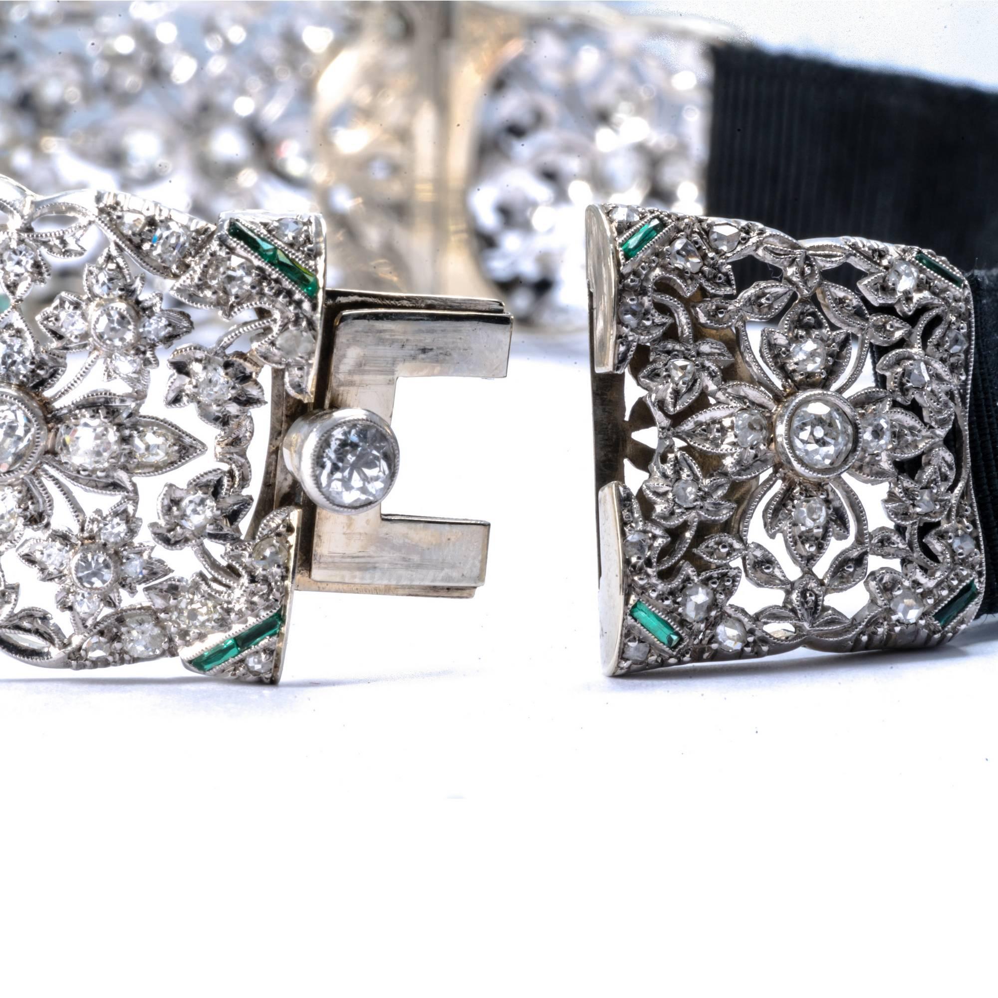 1890 Victorian Diamond Set Convertible Choker Bracelet Tiara 6