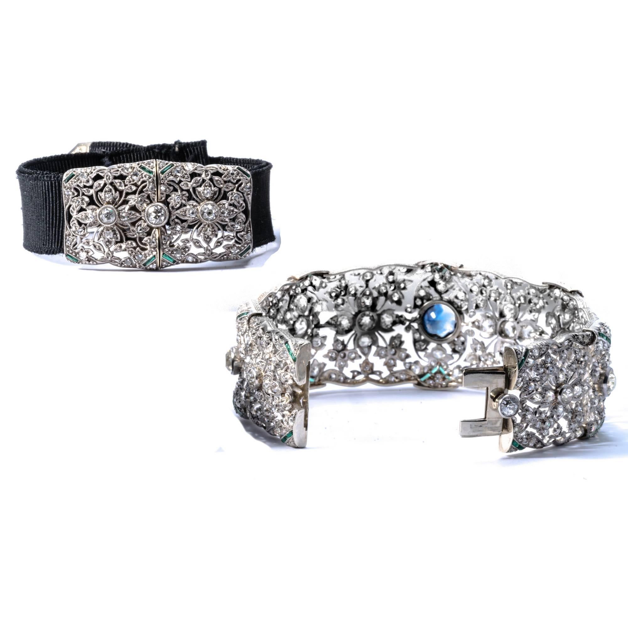 1890 Victorian Diamond Set Convertible Choker Bracelet Tiara 10