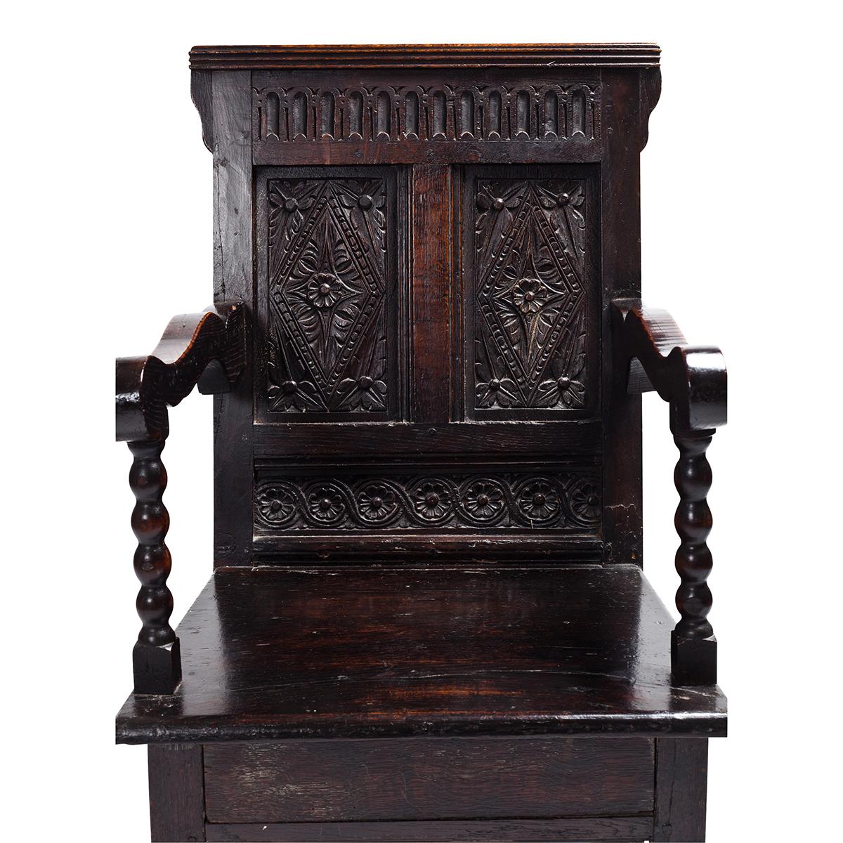1880, Wainscot Chair For Sale at 1stDibs