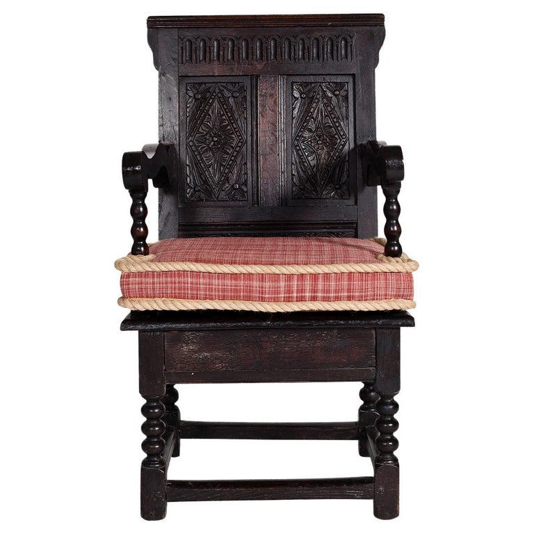 1880, Wainscot Chair For Sale at 1stDibs