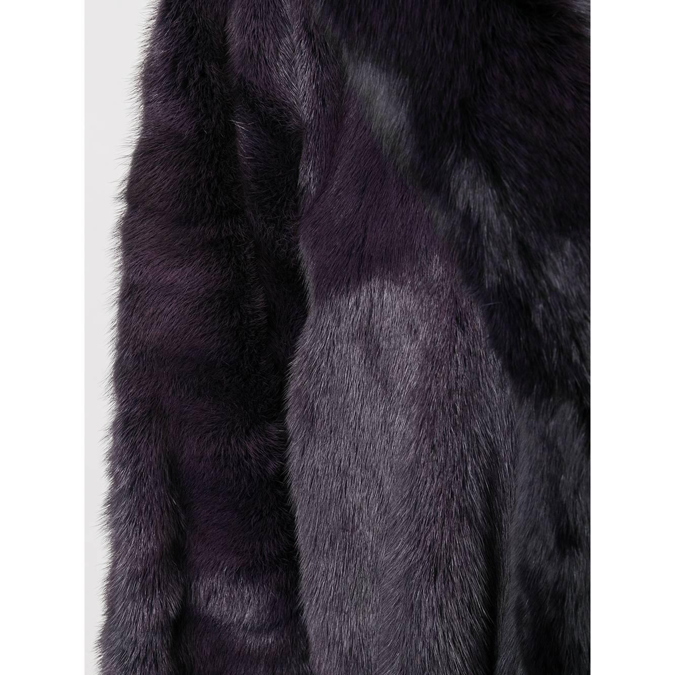 purple fur coat mens