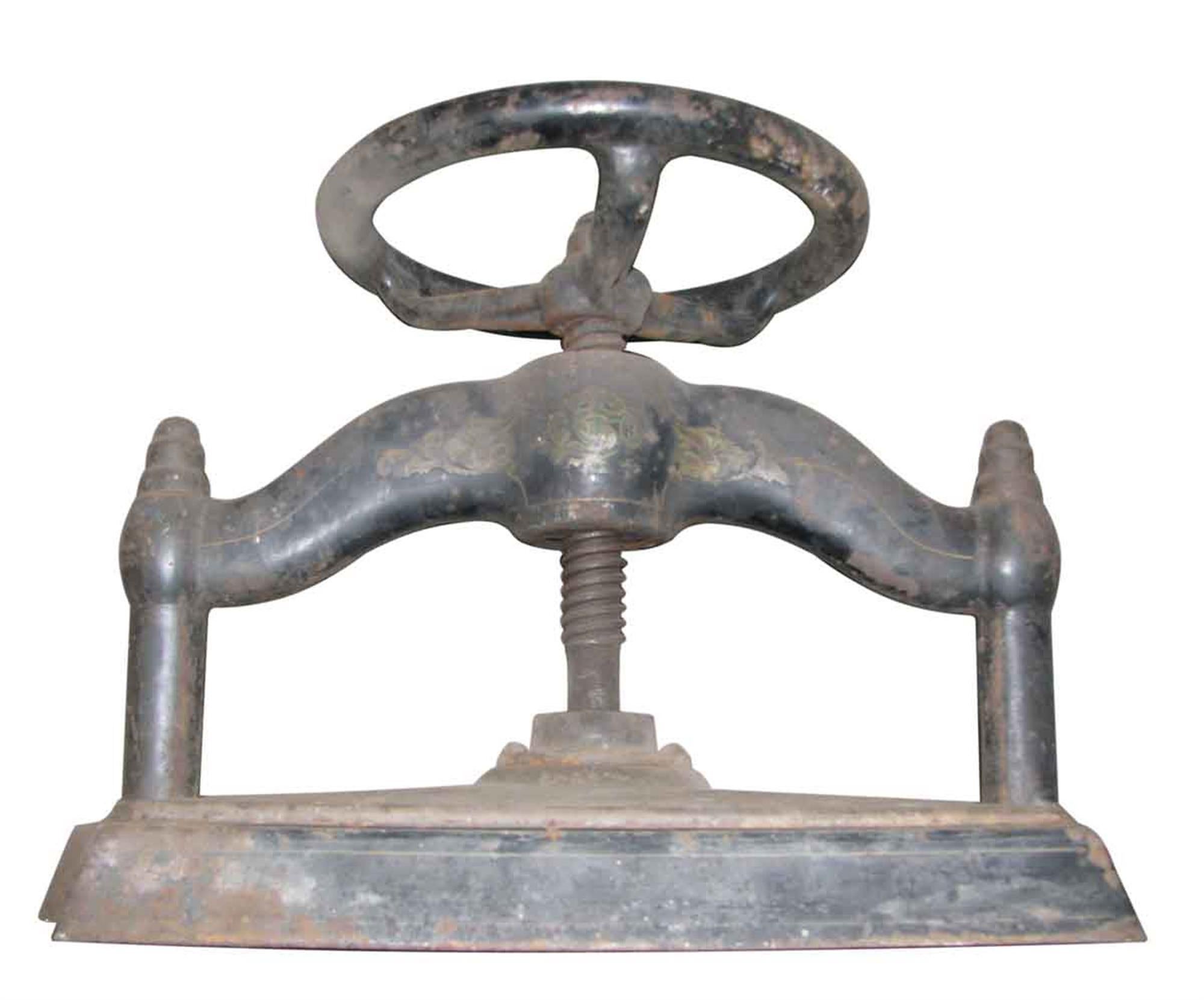 antique cast iron book press for sale