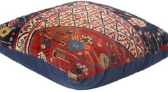 1880's Caucasian Kuba Carpet Pillow, 01'09 x 01'09 x 0'09