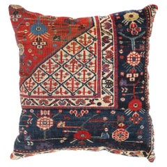 Almohada alfombra Kuba caucásica de 1880, 01'09 x 01'09 x 0'09