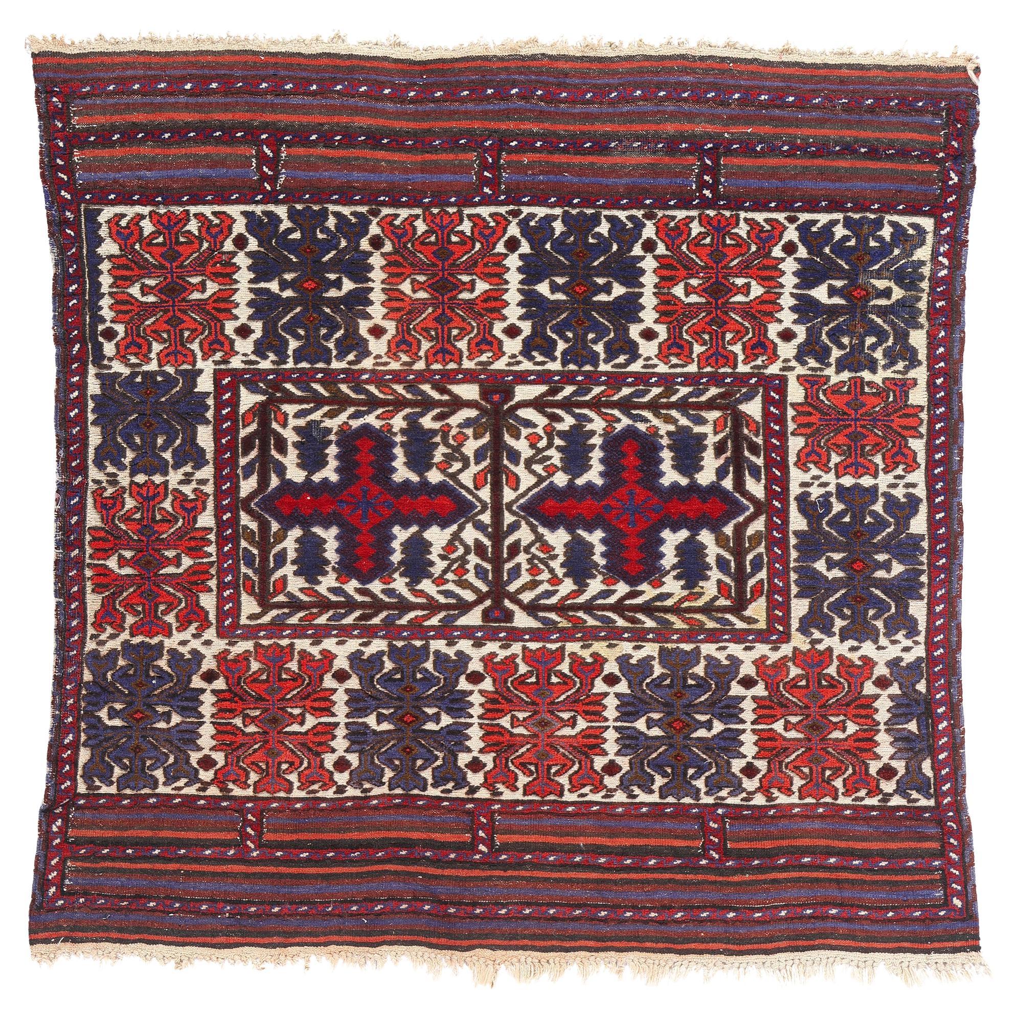 1880's Antique Caucasian Soumak Rug