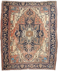 Late  19th Century Antique Persian Serapi Carpet, 11
04 x 13
05