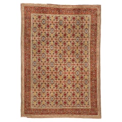 Tappeto antico turco Oushak del 1880, 08'01 x 11'04