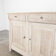 1880s Belgian Bleached Oak Buffet