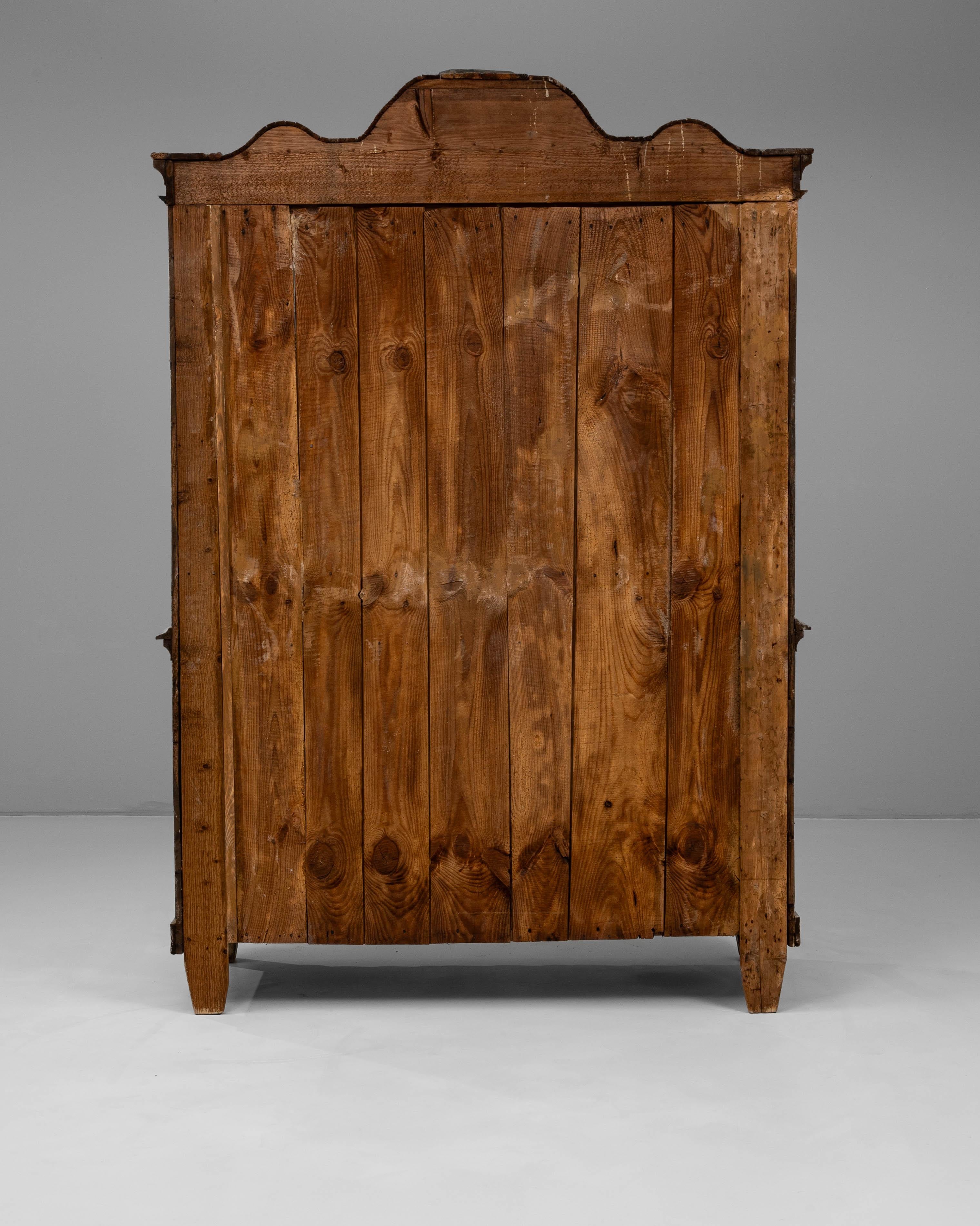 1880s Belgian Louis XVI-Style Oak Vitrine in vendita 9