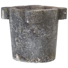1880s Belgian Stone Mortar Antique 1880s Belgian Stone Mortar