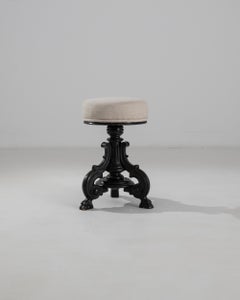 1880s Belle Epoque Wooden Stool