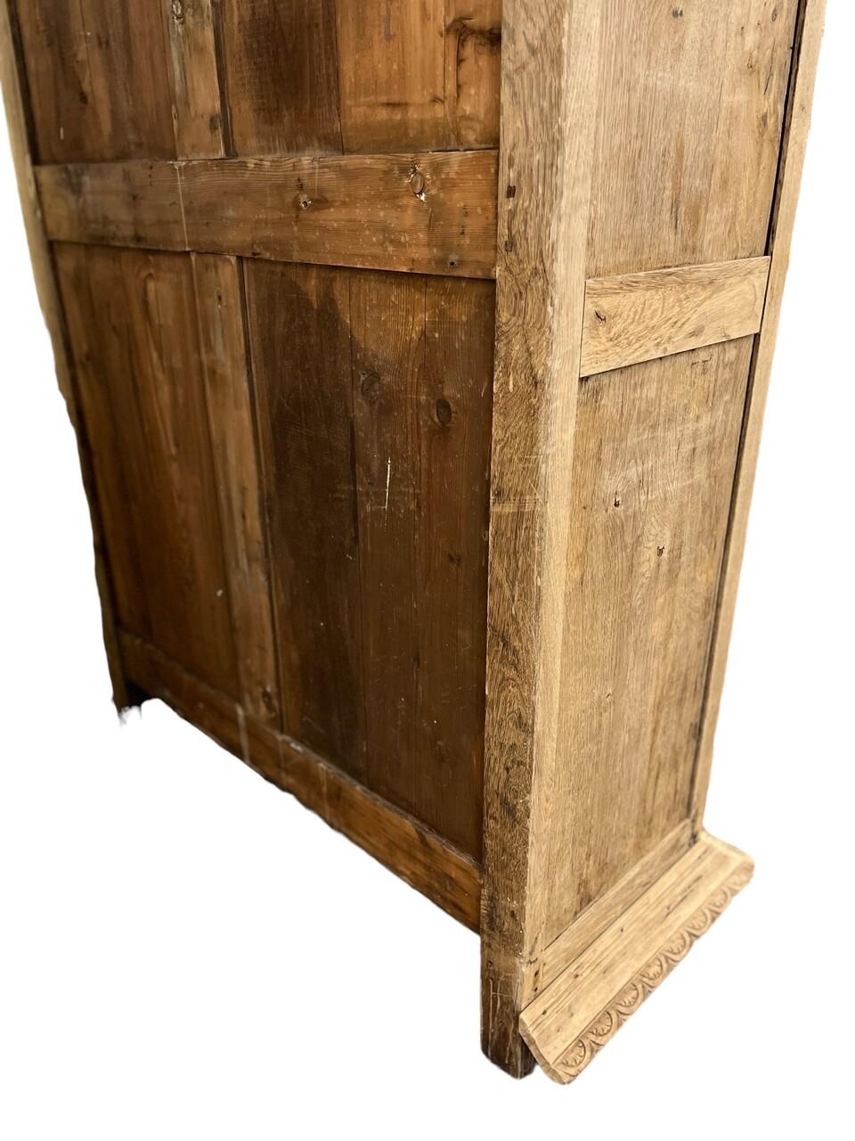 1880's Bleached / Carved Oak French Bookcase 6