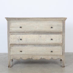 1880s Bleached Oak Chest of Drawers