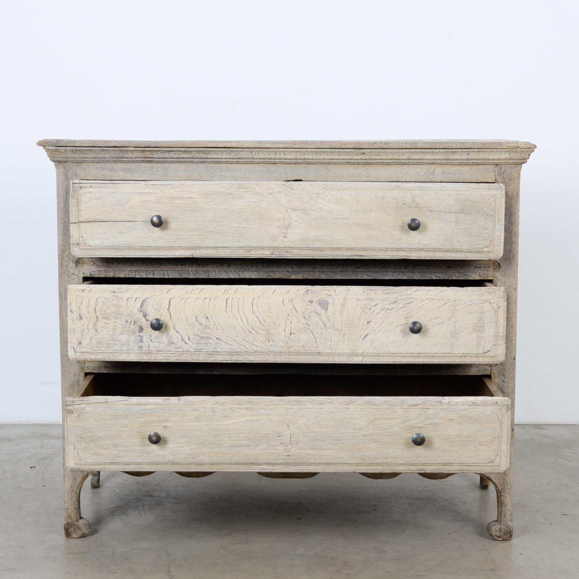 bleached oak chest of drawers