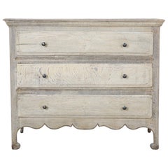 1880s Bleached Oak Chest of Drawers