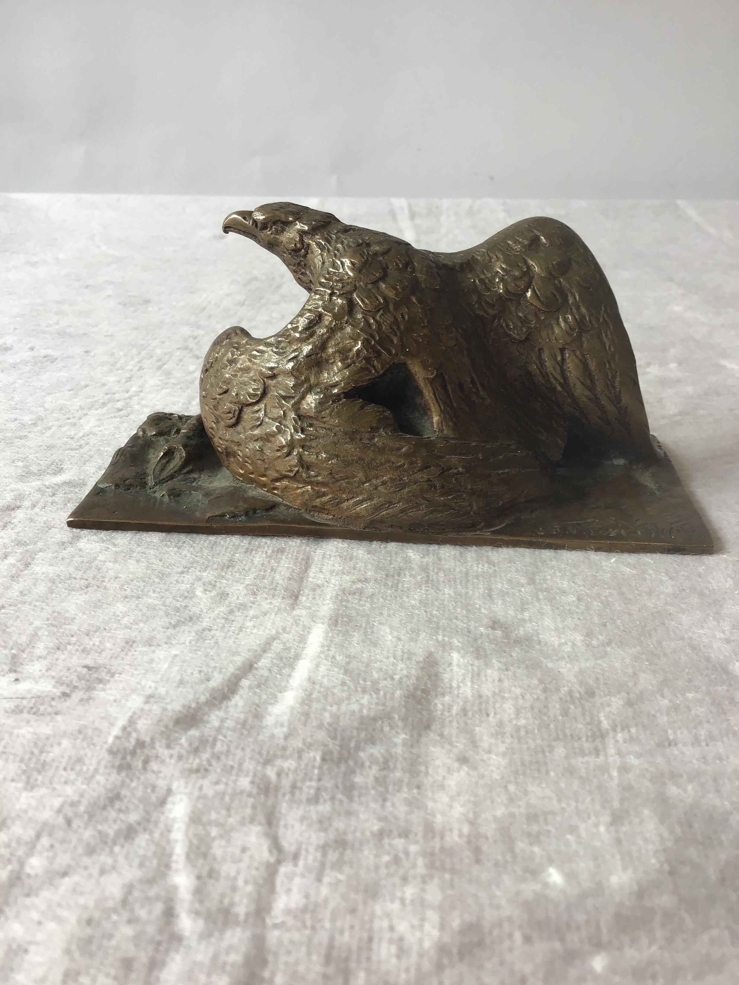 1880s Bronze Eagle by A. Marionnet For Sale 2