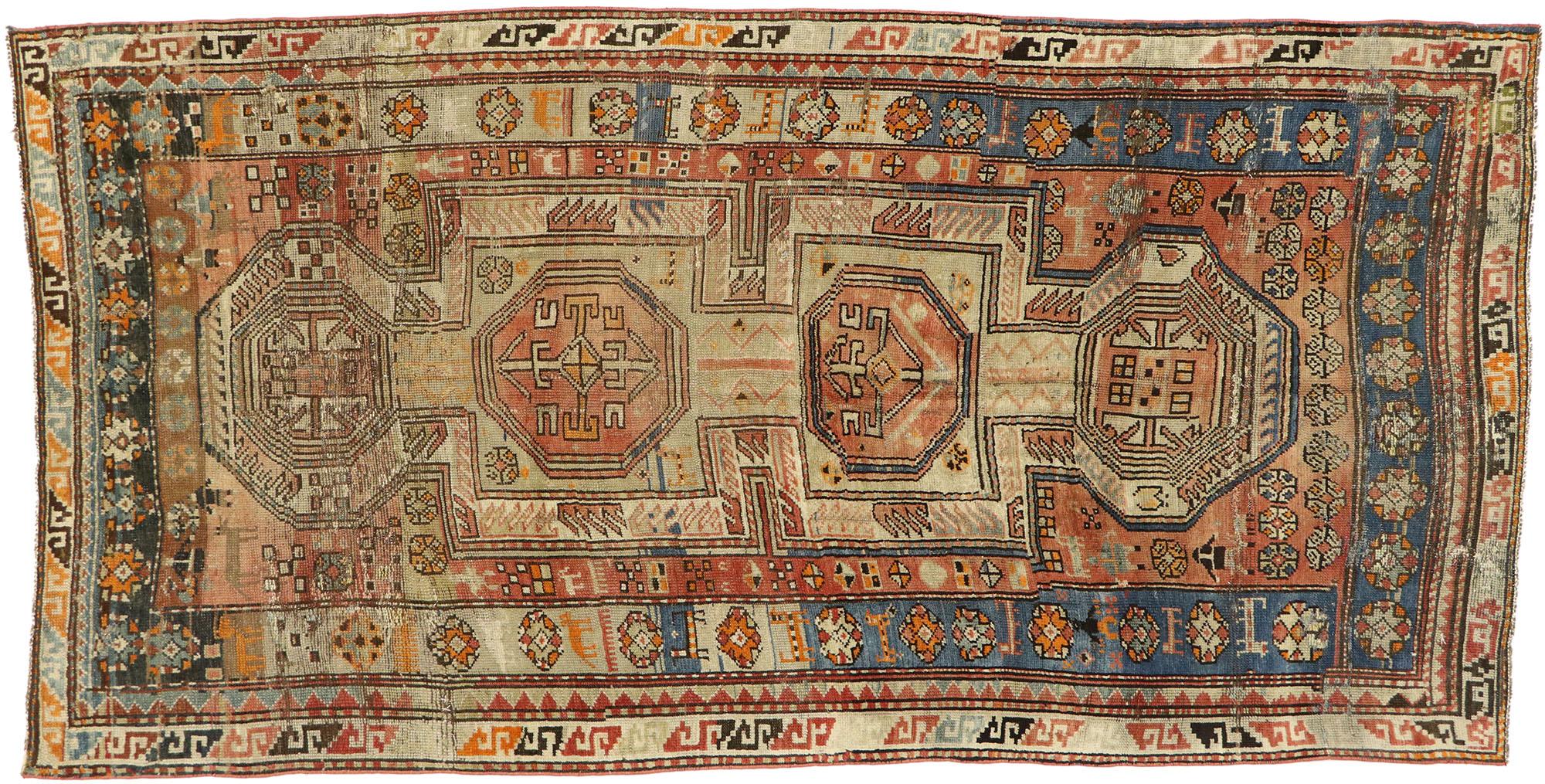 1880's Caucasian Kazak Carpet For Sale 3