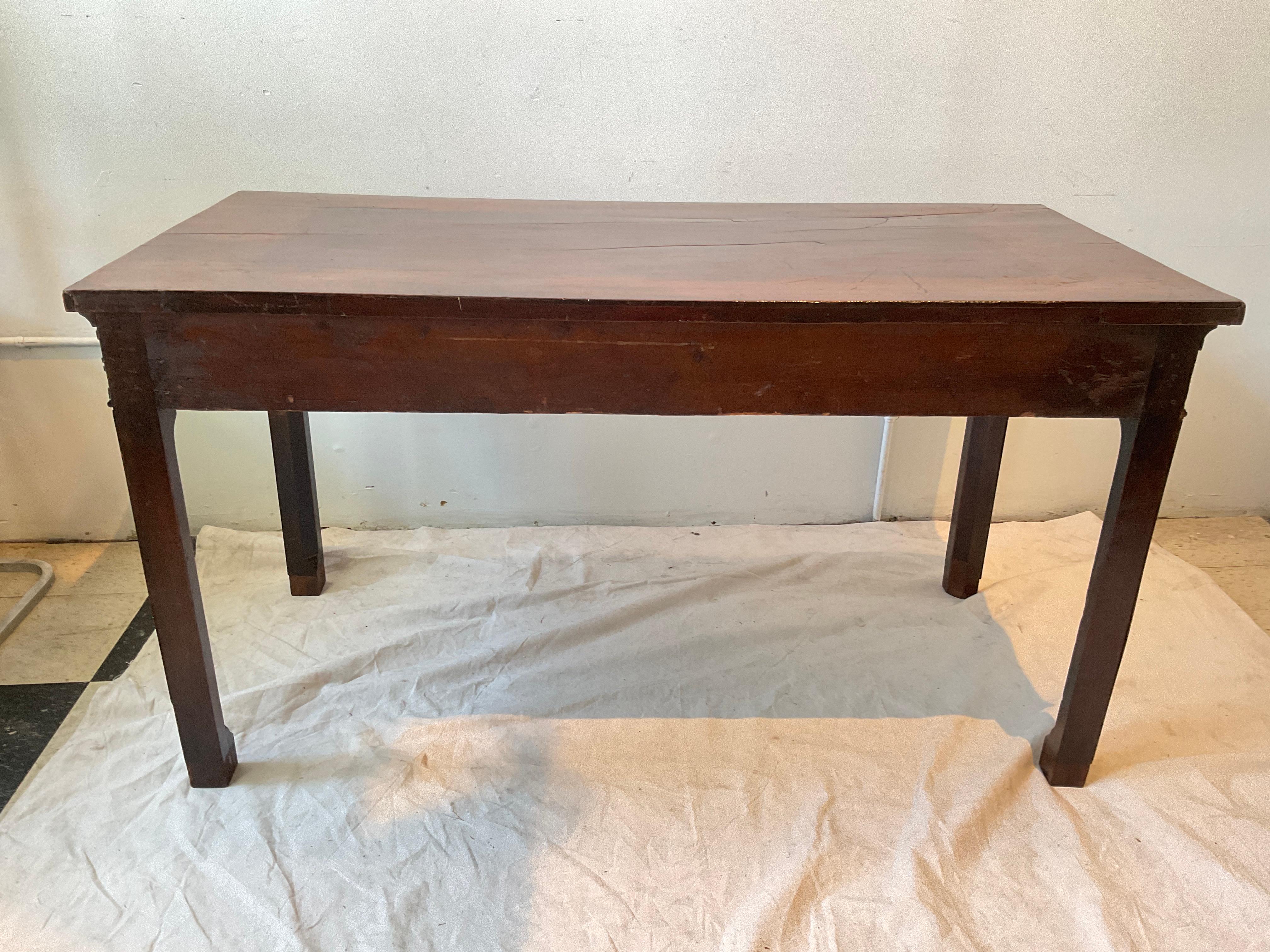 1880s Chinese Chippendale Console Table 1