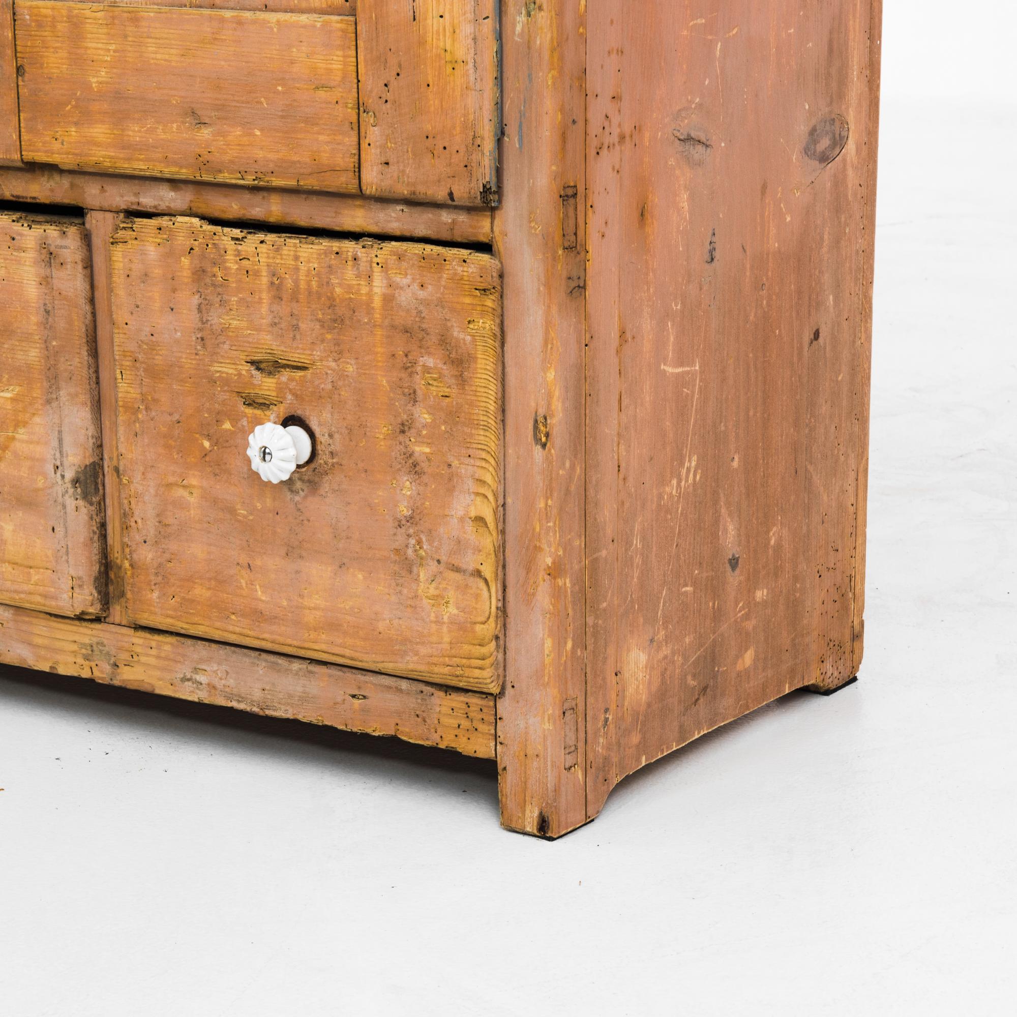 1880s Czech Wooden Cabinet with Original Patina 3