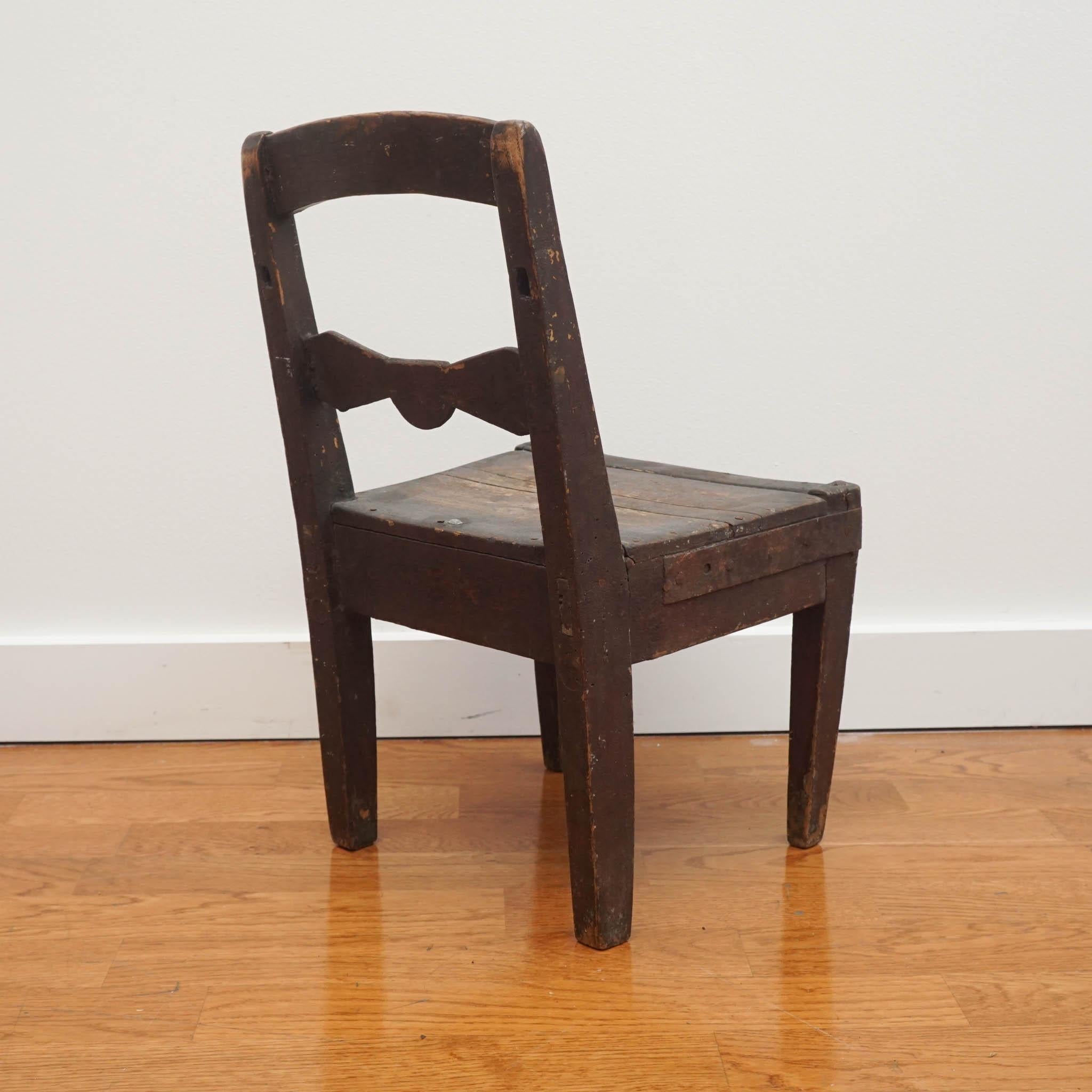 Wood 1880s Danish Antique Miniature Chair For Sale