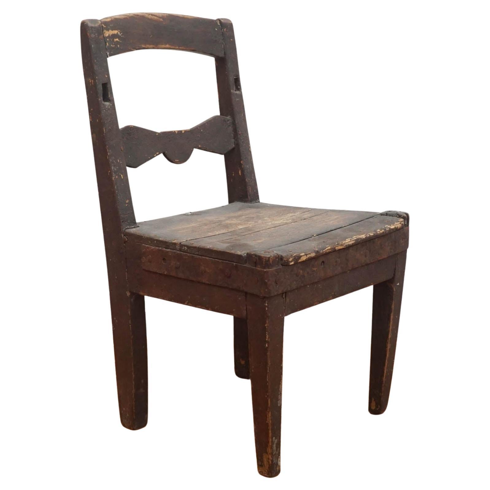 1880s Danish Antique Miniature Chair For Sale