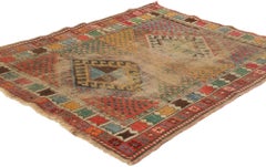 1880's Distressed Antique Caucasian Shirvan Rug