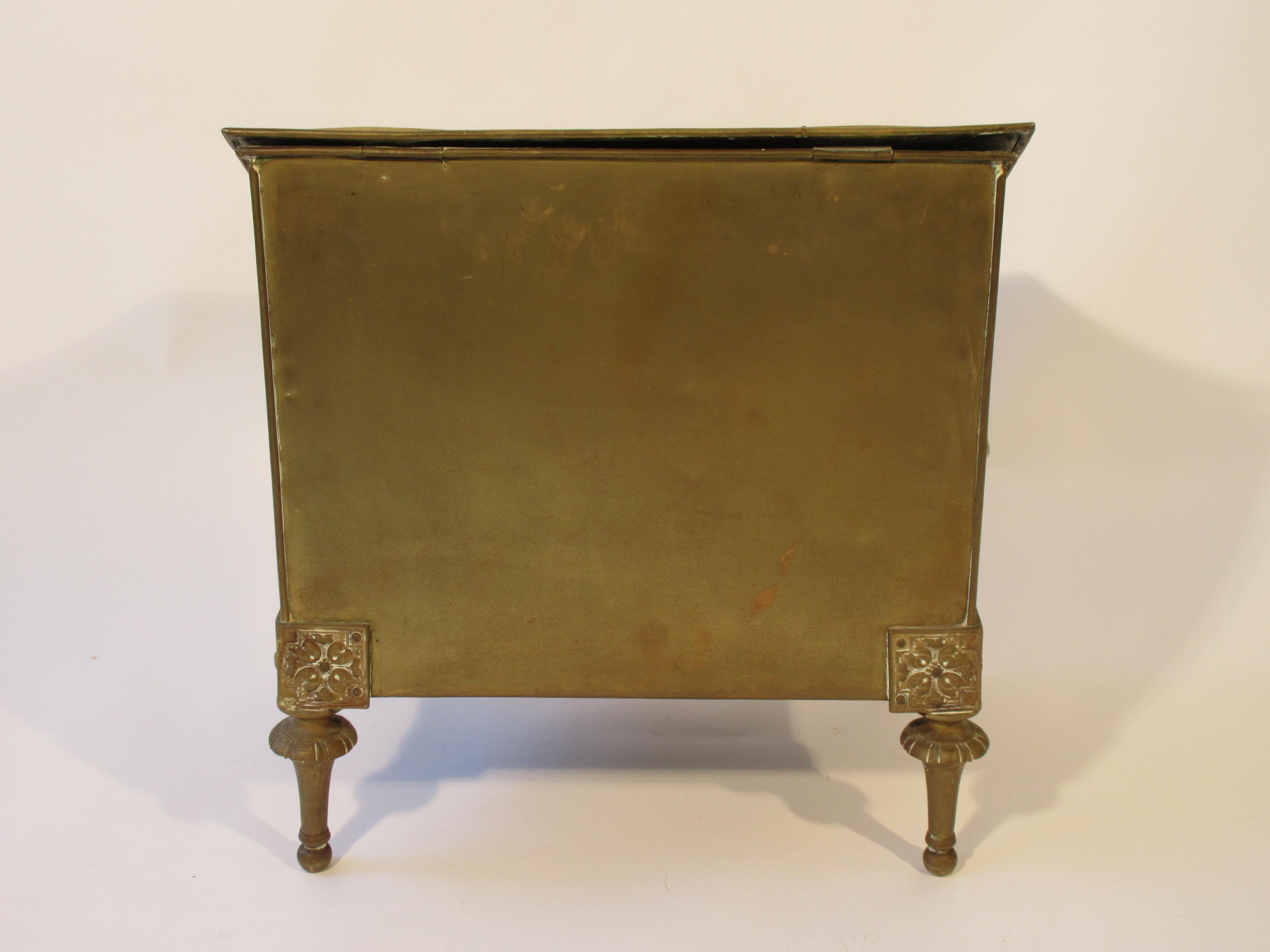 1880s English Brass Coal Box 2