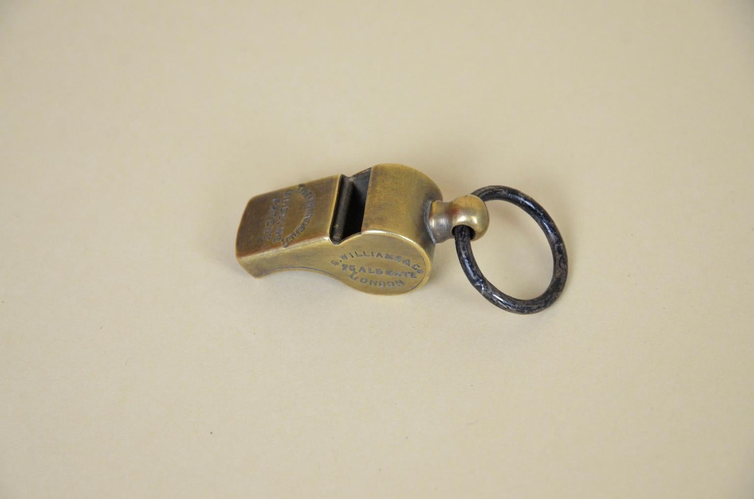 brass whistle made in england