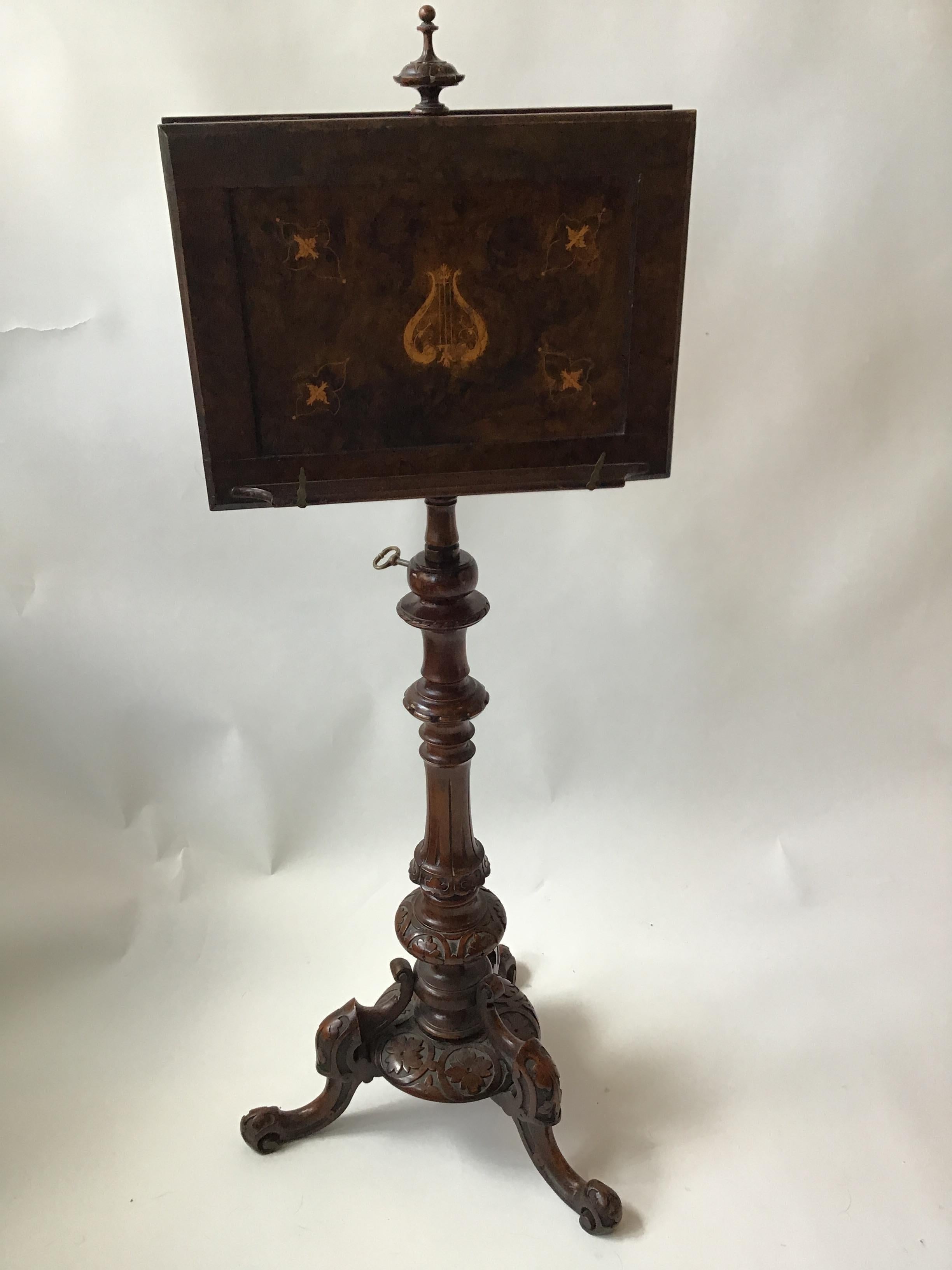 Late 19th Century 1880s English Double Sided Music Stand