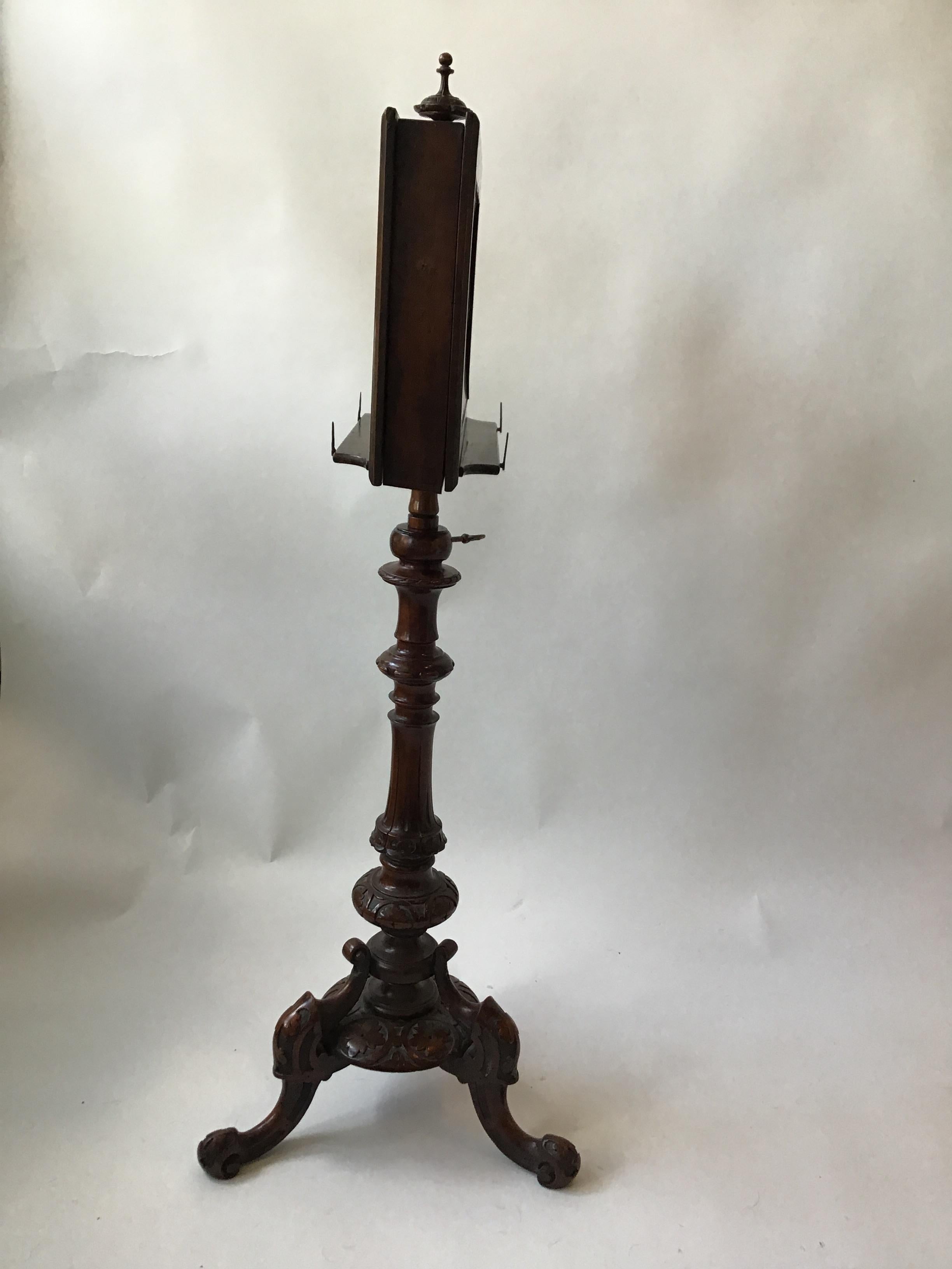 1880s English Double Sided Music Stand 1