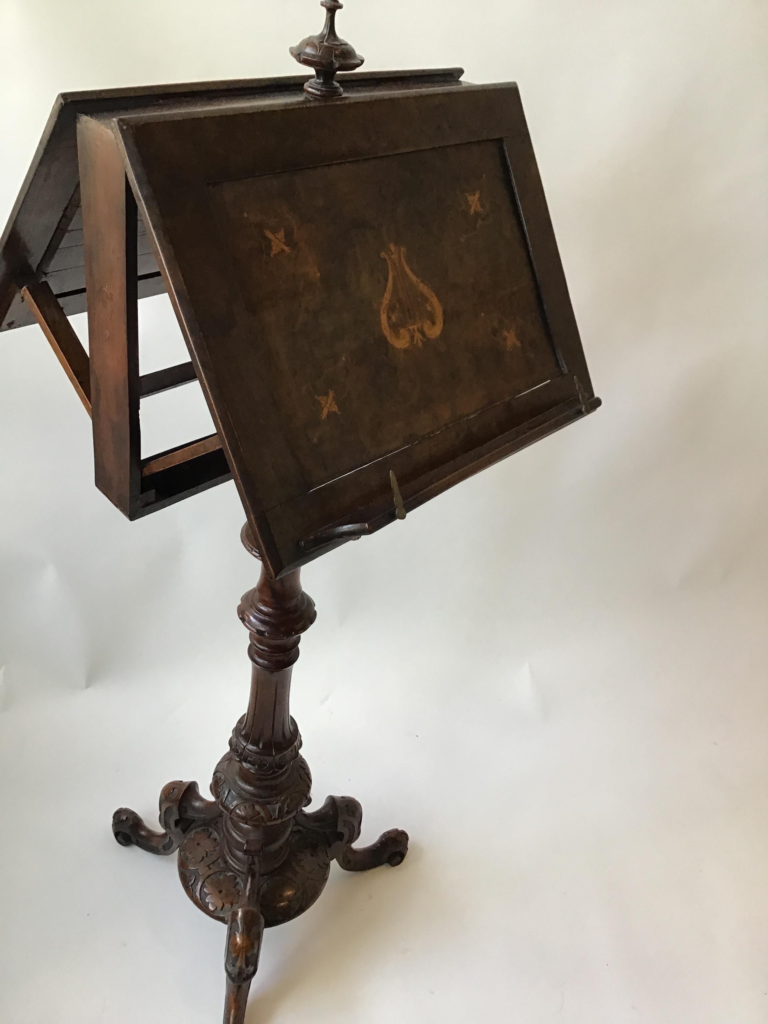 1880s English Double Sided Music Stand 2